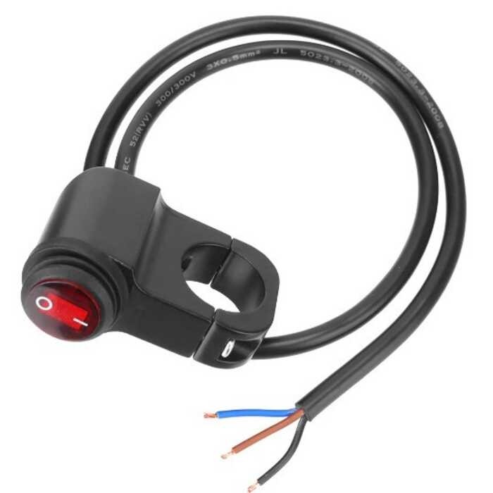 On/Off Switch Waterproof Headlight Fog Light Motorcycle Handlebar Light ...