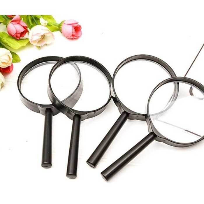 E26 1Pcs 100Mm 5X Magnifying Glass For Kids Portable Glasses Science ...