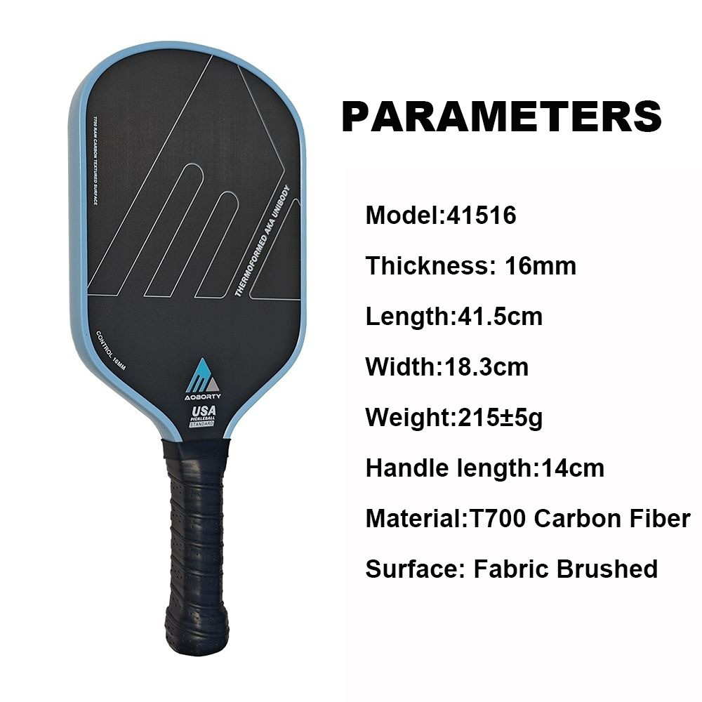 Hot Pressing 16MM Pickleball Paddles Ultralight T700 Carbon Fiber ...