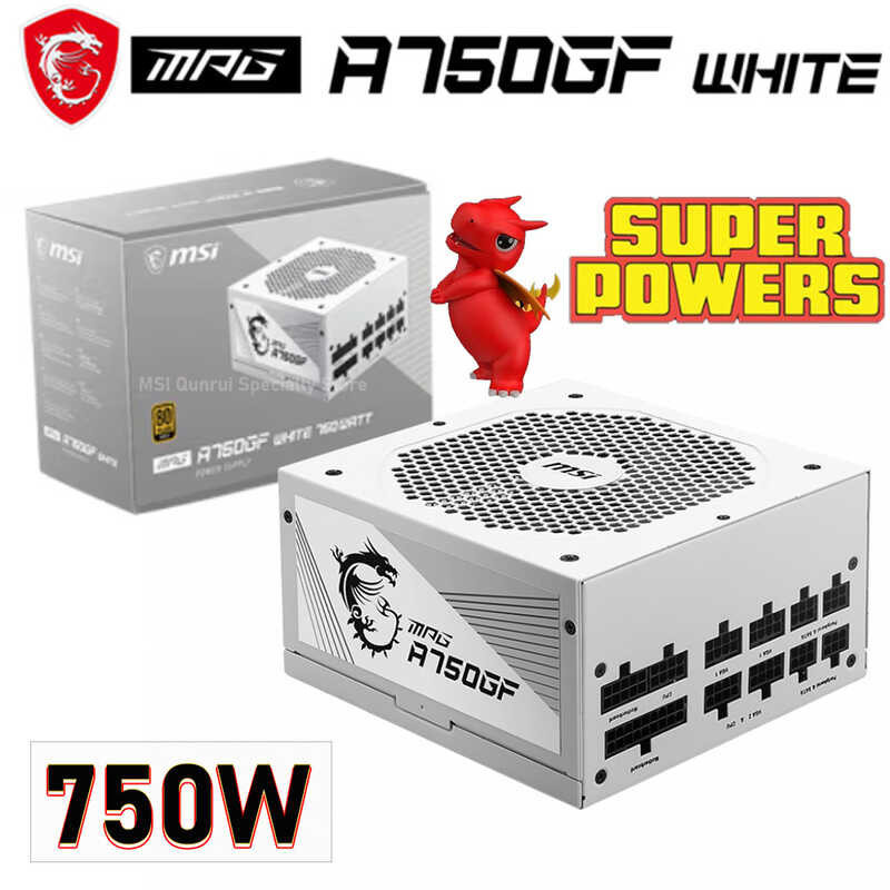 ¤ MSI MPG A750gf Power Supply Support AMD Intel CPU Gold 80Plus 750W