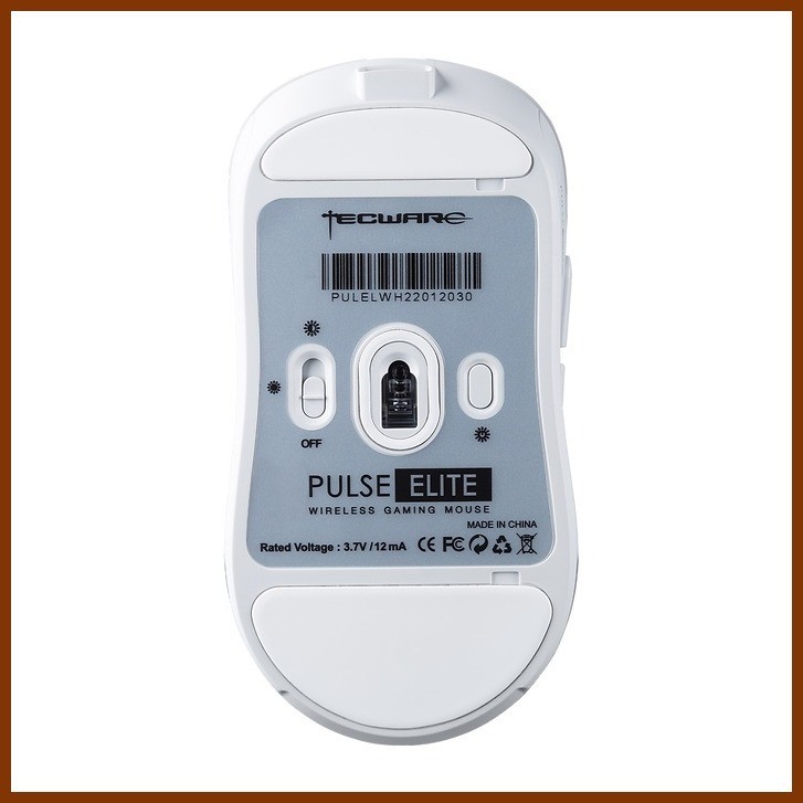 Tecware Pulse Elite White Wireless Gaming Mouse Ambidextrous Pixart ...