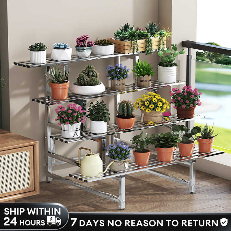 Succulents Sheeper Ladder Plant Stainless Steel Wer Rack For Indoor ...