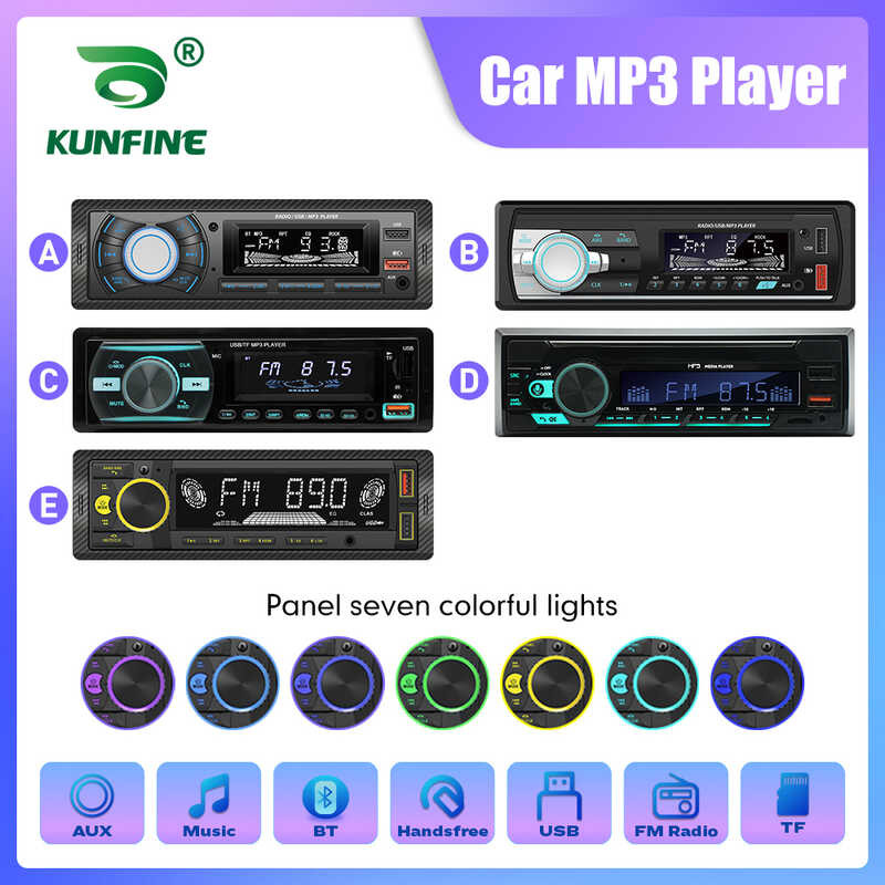 1 Din Radio Mp3 FM Tuner Car Audio Stereo SD TF USB Multimedia