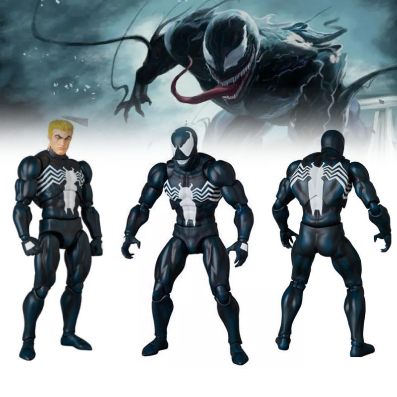 Mafex088 Quality High Venom Spider-man Action Figure With ...