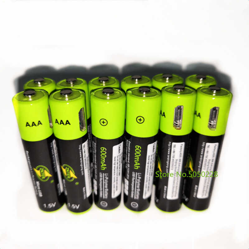 AAA Rechargeable Lithium Polymer Battery With USB Cable For Fast