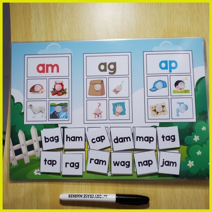 ⭐ ☑ ∆ CVC Interactive Charts FREE DRY ERASE MARKER for 4up orders A4