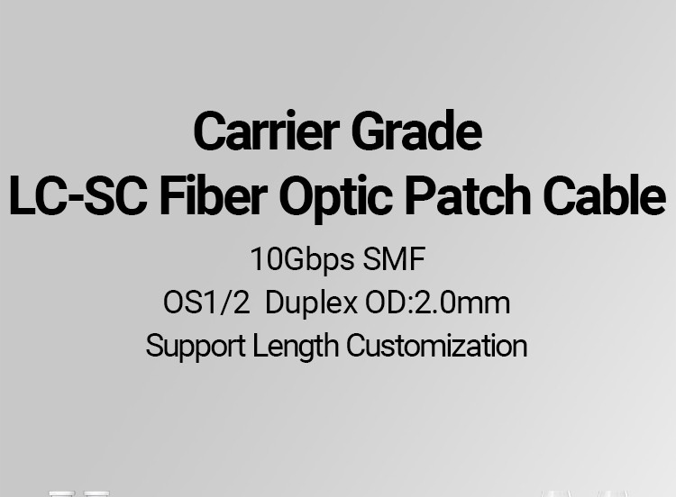 AMPCOM LC to SC UPC Fiber Optical Patch Cable Singlemode Duplex SMF 9 ...
