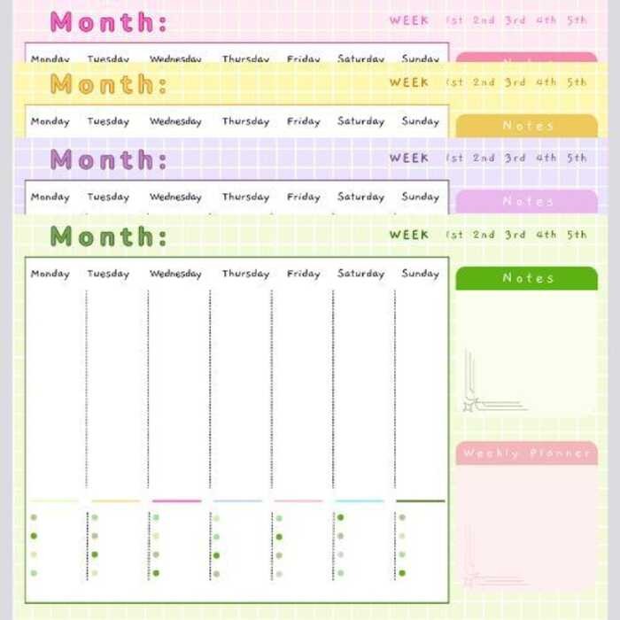 Weekly Monthly 50 Sheets A4 / A5 (Tearable/ Tear-Off) Desktop Table ...