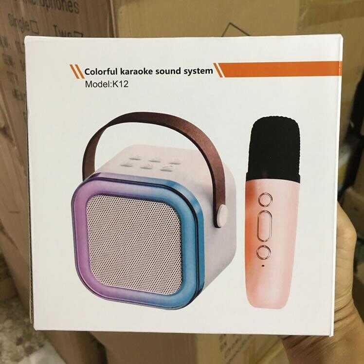 K K12 Bluetooth Audio Mini Portable K Song Microphone Wireless ...