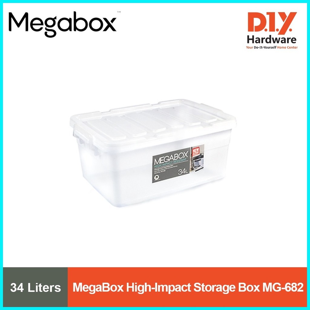 MegaBox High-Impact Storage Box 20 liters | 34 liters MG-681 MG-682 ...