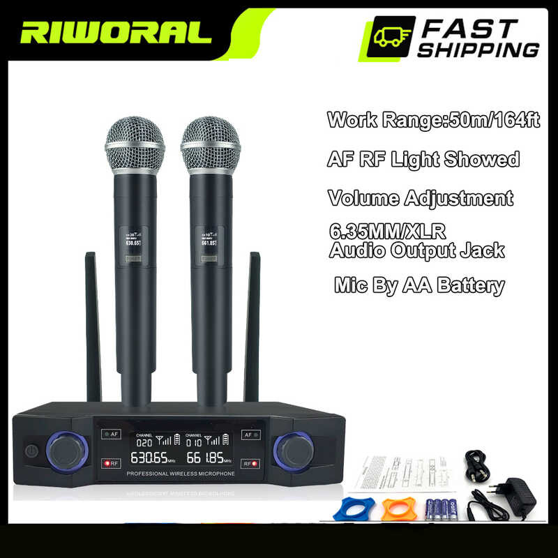 Microphone Wireless Chargeable Mic Adjustable Frequency Band Outdoor ...