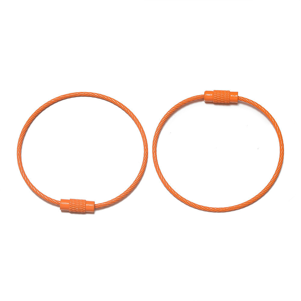 St.kunkka 2-5Pcs Colorful Iron Key Ring 50mm Iron Wire Coil Keychain ...