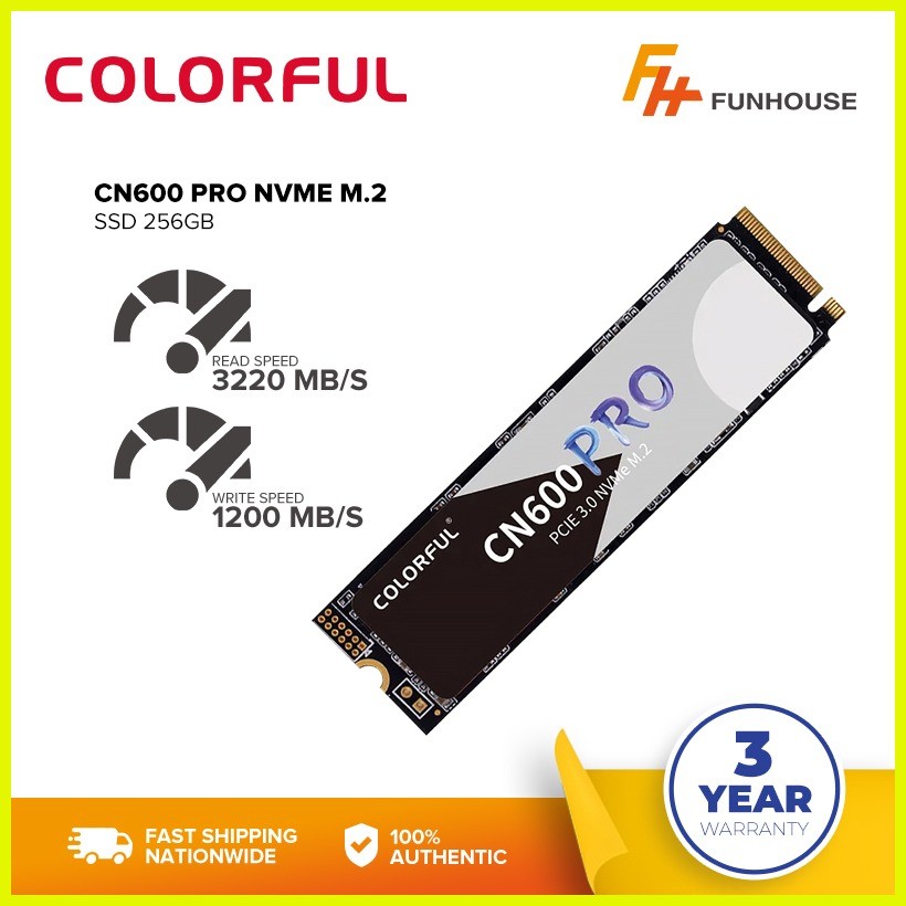 Colorful CN600 NVMe M.2 and CN600 Pro PCIe 3.0 NVMe M.2 SSD | Shopee ...