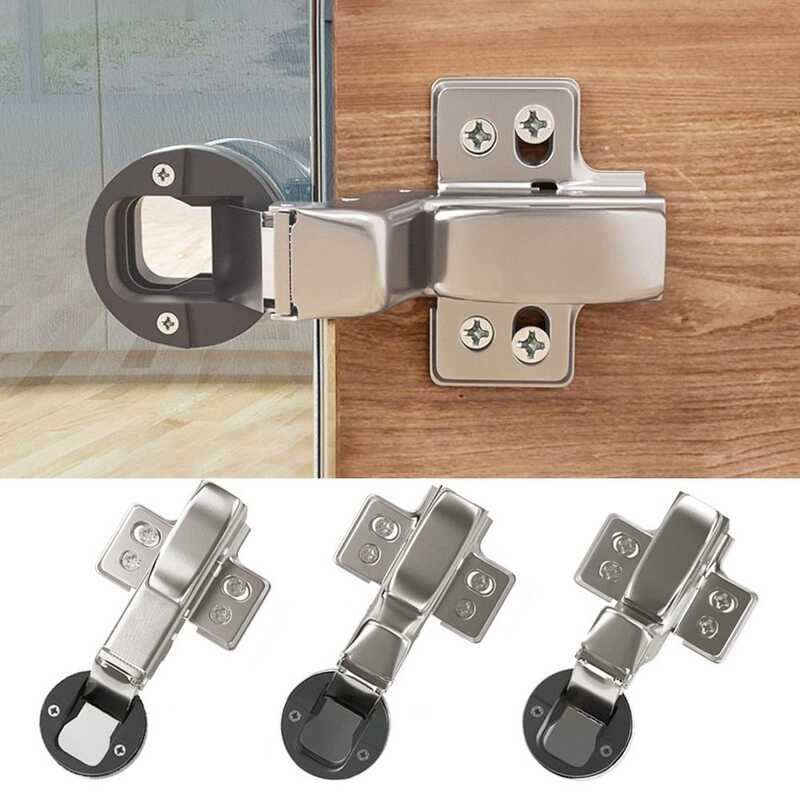 Damping Glass Door Round Head ColdRolled Steel Hinge Clip