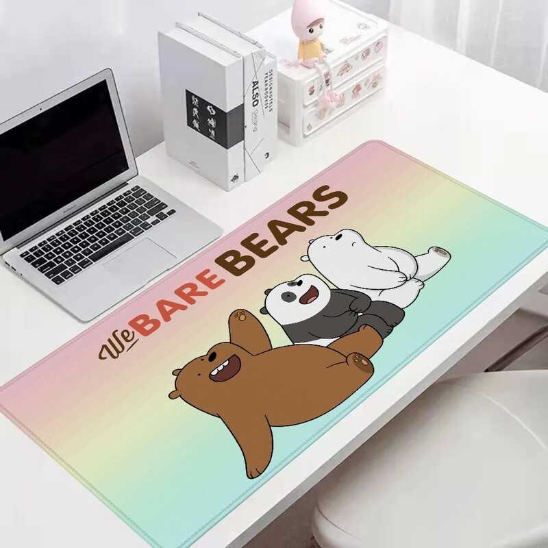 & W-We Bare Bears Office Accessories Mouse Gamer Desk Mat Pc Cabinet ...