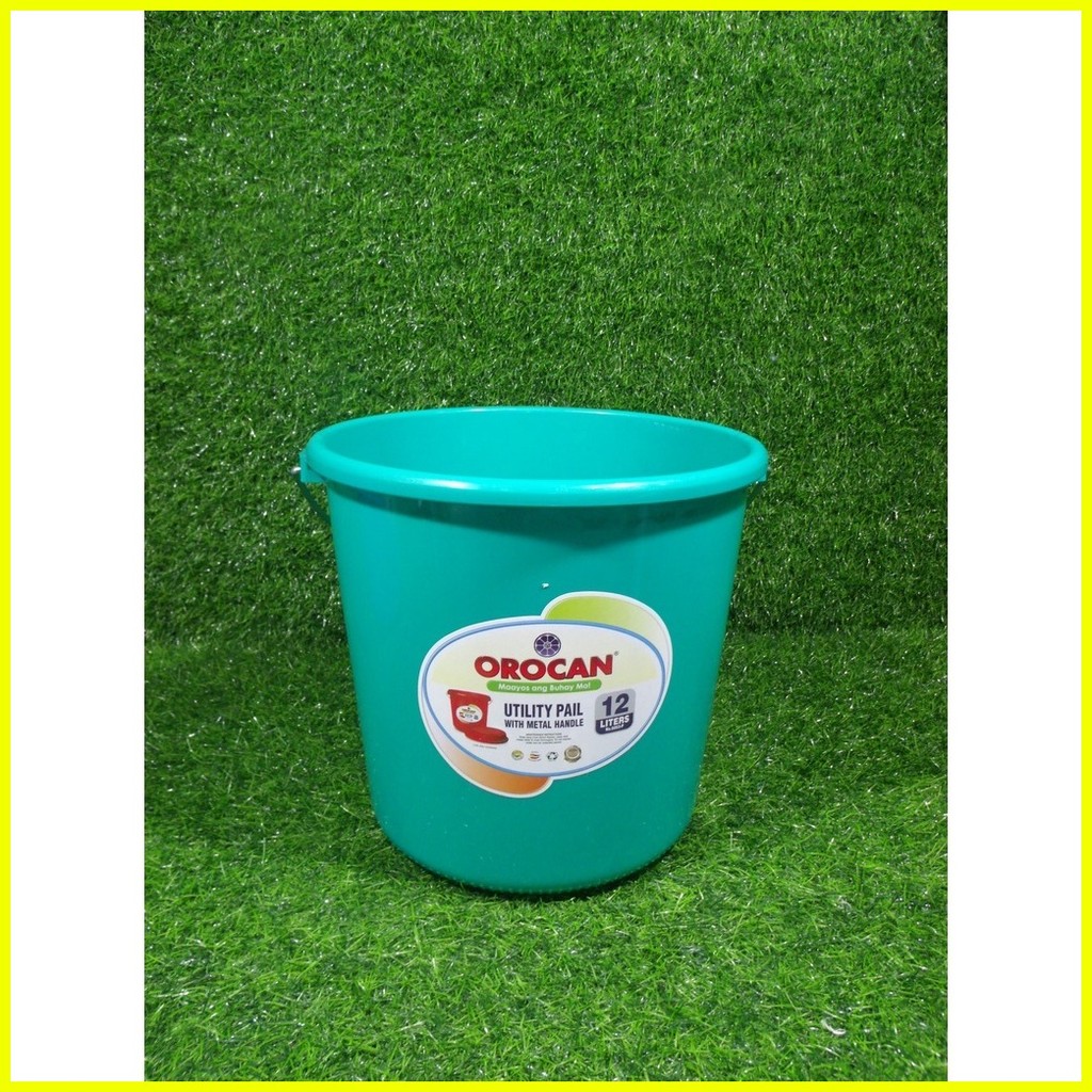 ∏ Orocan Utility Pail with Metal Handle/Timba (12 Liters) | Shopee ...