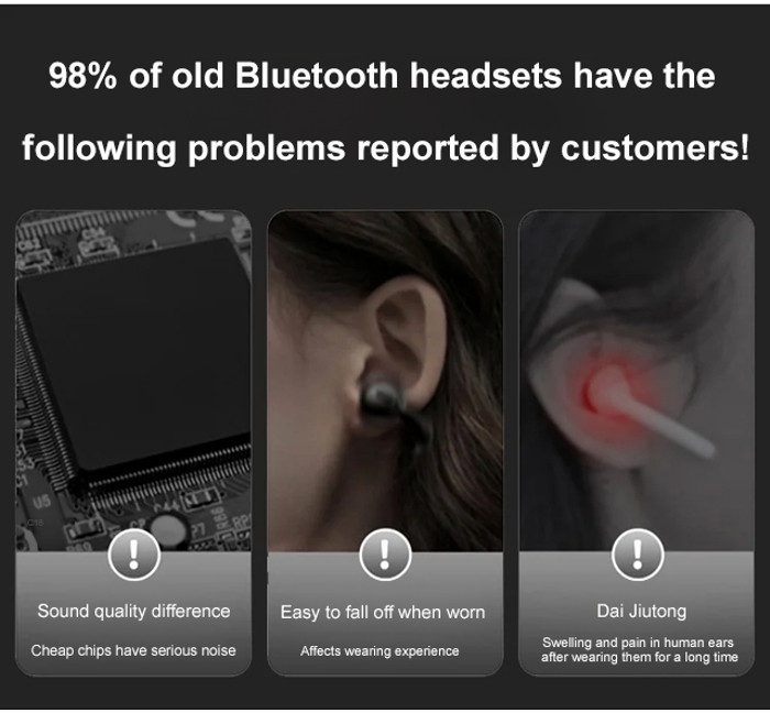 Earphone Wireless Headset Bluetooth Headset long Battery Life Sound