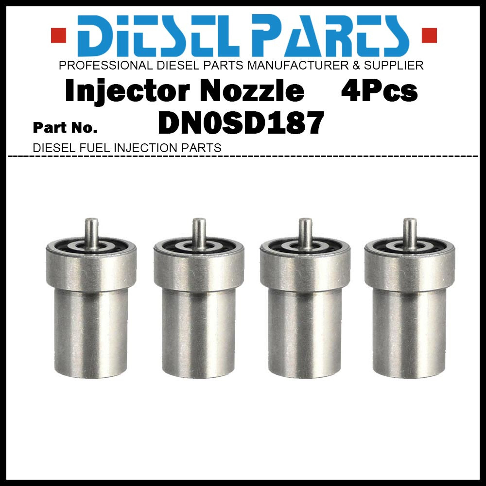 4Pcs Diesel Fuel Injector Nozzle Tips DN0SD187 105000-1871 9432610023 ...