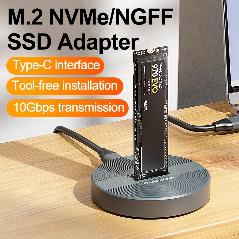 SSD M.2 Type C USB Gen2 Solidstate Drive Enclosure Adapter Solidstate