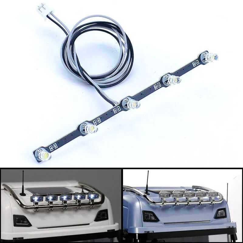 LED a4 5V Roof Spotlight PCB Light Board Decorate para sa 1/14 Tamiya ...