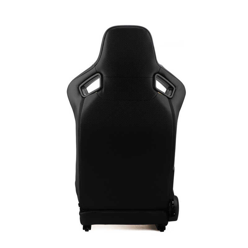 Car Modified Gaming Chair with Slide Track, All Black Carbon Fiber ...