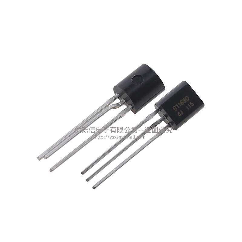 Chanzon 50 Pezzi BT169D TO-92 Transistor Triac, Componente Elettronico Per Progetti Fai Da Te - 2