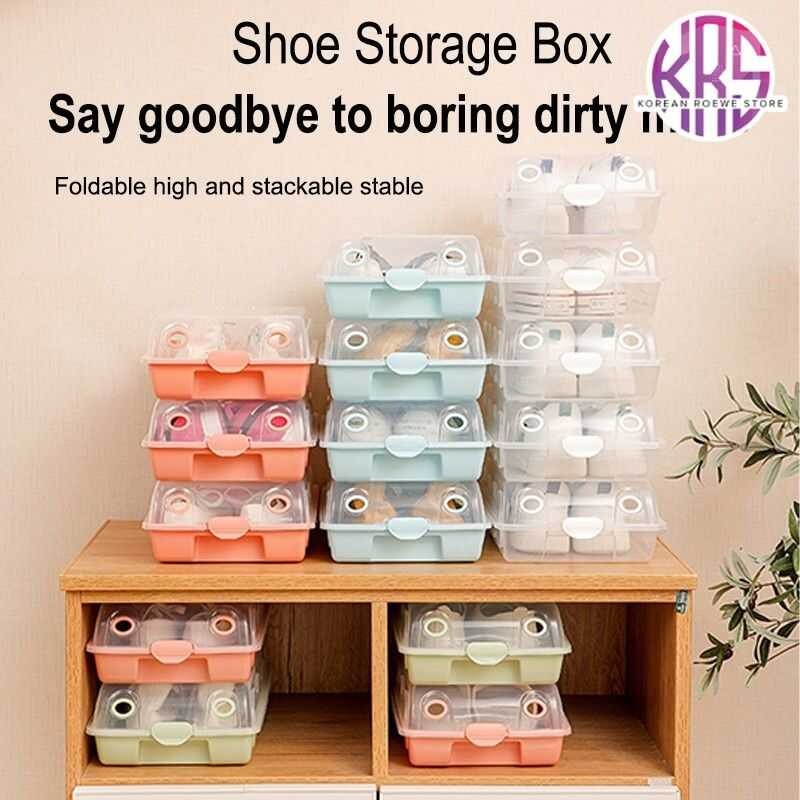 Stackable Shoes Box Shoe Rack Shoe Storage Cabinet | Shopee Philippines