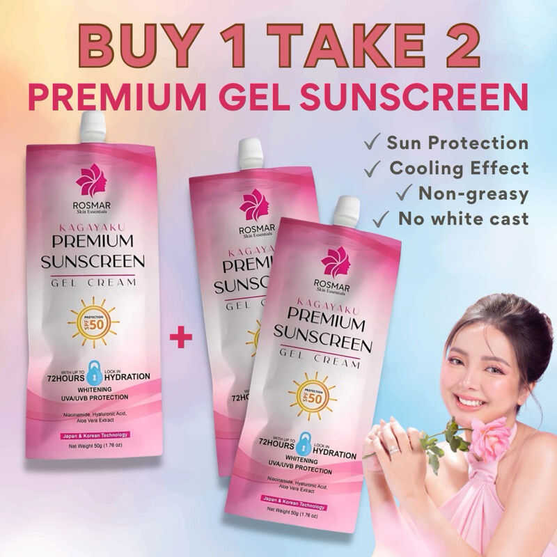 ROSMAR COD Kagayaku Premium Sunscreen SPF 50 No White Cast Sun Protect ...
