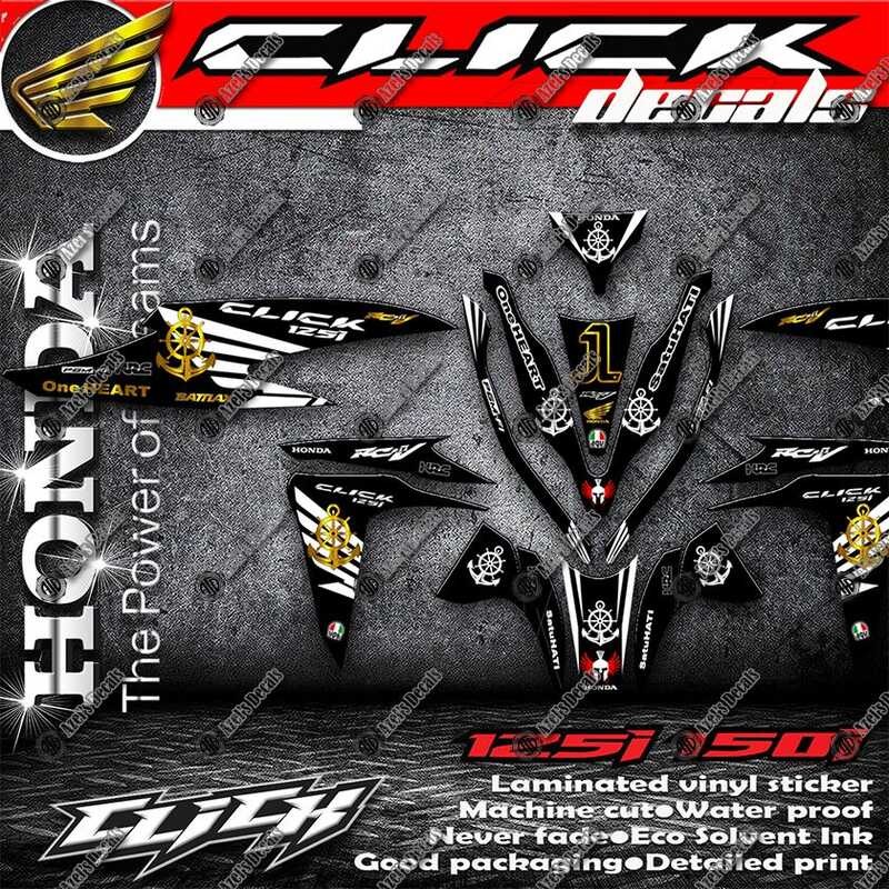 Honda Click 125I Version 2 Full Decals / STICKER FOR MOTORCYCLE PARTS ...