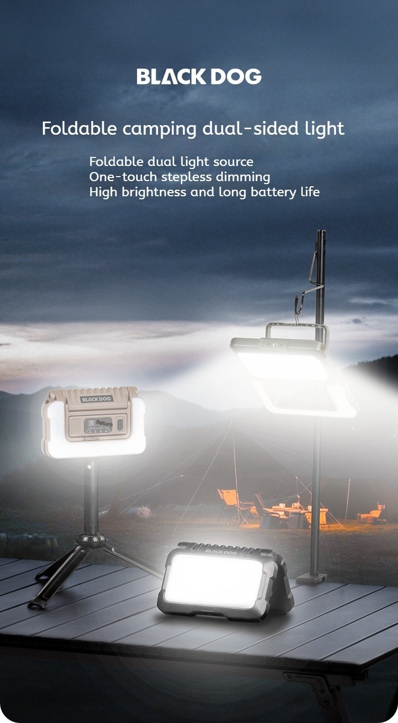 BLACKDOG DARK SOAR Double Sided LED Light Foldable Dual Light Source ...