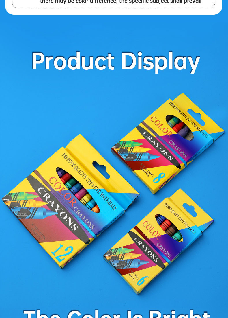 6/8/12/24PCS Generic Crayon Set School Supplies Art Painting Pens ...
