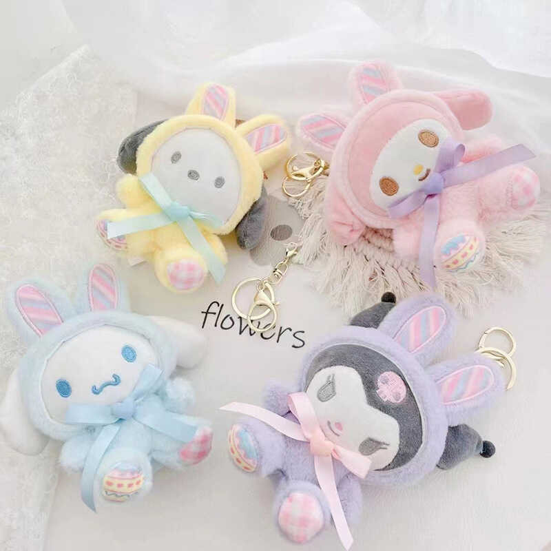 Sanrio 15Cm Keychain Cross-Dressing Kuneho Plush Doll Key Chain ...