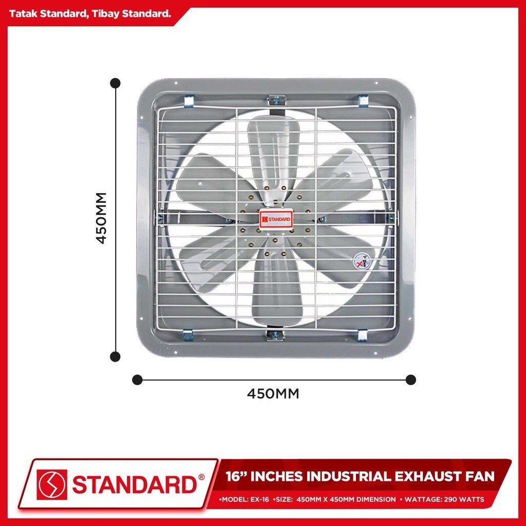 Standard Exhaust Fan Industrial 16" & 24" Metal Blade | Shopee Philippines