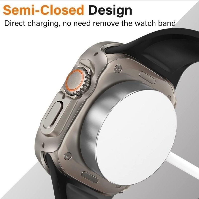 Tempered Glass Cover for apple watch Ultra 49mm Screen Glass+PC case