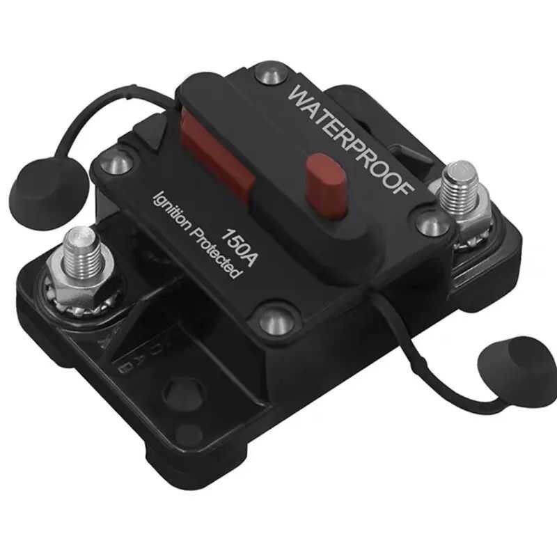 Acquista 30A 40A 50A 60A 70A 80A 100A 120A 150A 200A 250A 300A AMP Interruttore Fusibile Reset 12-48V DC Auto Barca Auto Impermeabile In Italia A Partire Da 12 - Foto 4