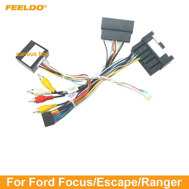 FEELDO Stereo Car Audio 16Pin Android Power Wiring Harness Cable ...