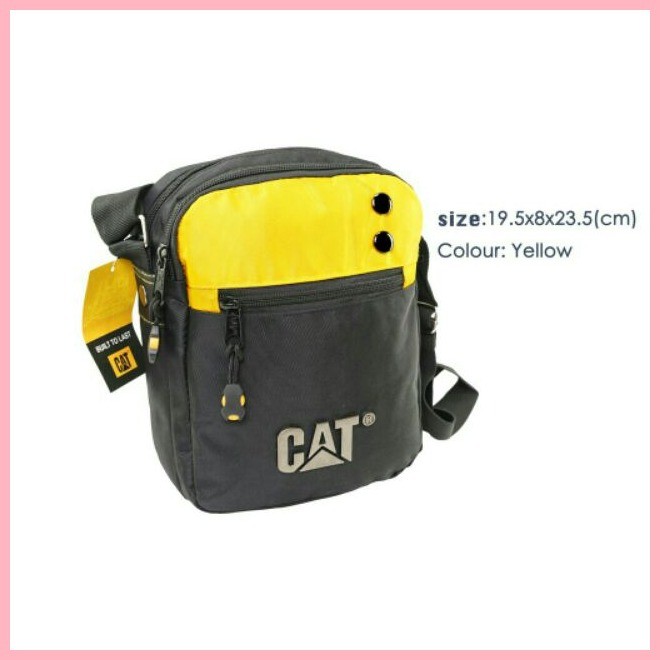 Quality durability Men's CAT sling Shoulder bag Iron medal Shopee