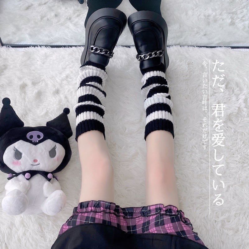 Japanese Lolita Bow Tie Leg Warmers