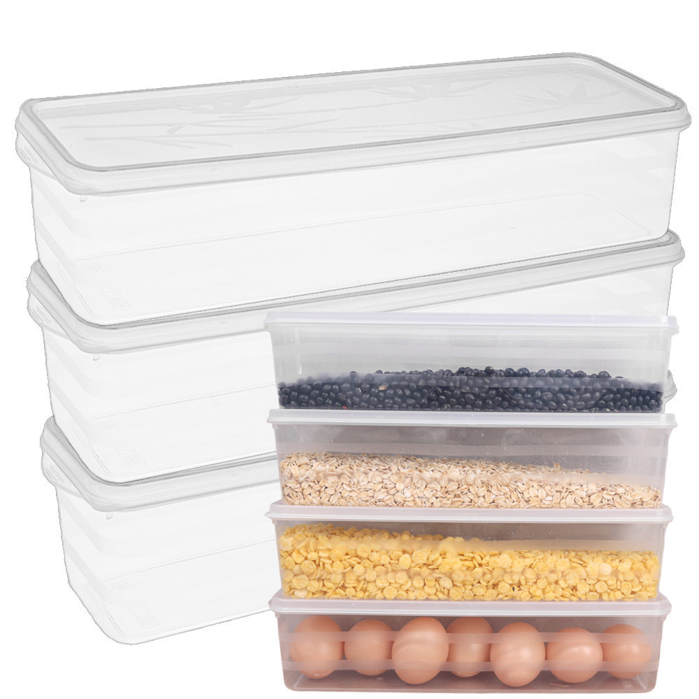 Plastic Rectangular Fresh Storage Box - Kitchen Food Container ...