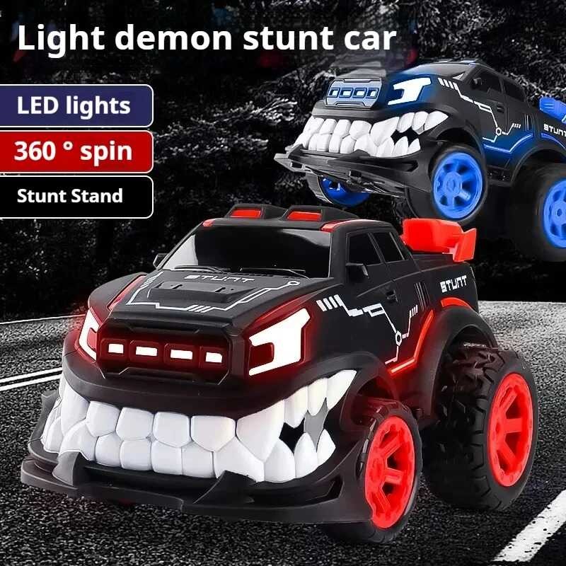 Vertical Car 360° Rotation RC Stunt Cars With LED Lights Devil's Big ...