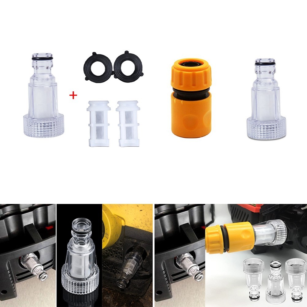 【OURLOVE】Car Washer Adapter Pressure Washer Water Connector Filter Set