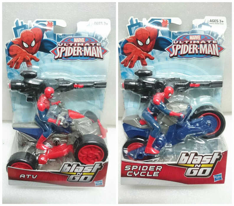 Hasbro Spider-Man Motorcycle Launch Speed Racing Action Figure Car ...