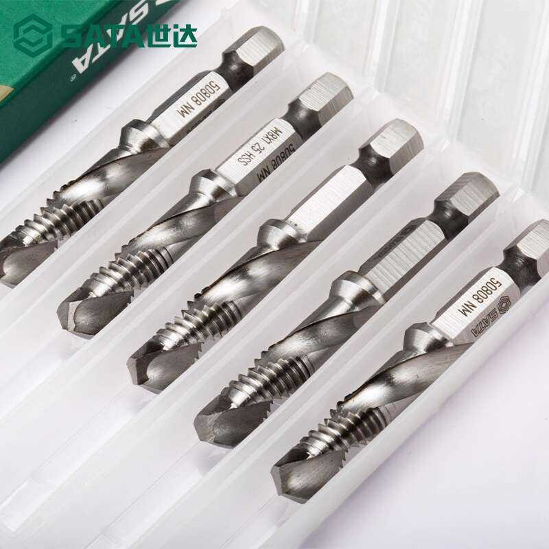 SATA High-Speed Tap Drill Spiral Machine Thread Punching Three-in-One ...