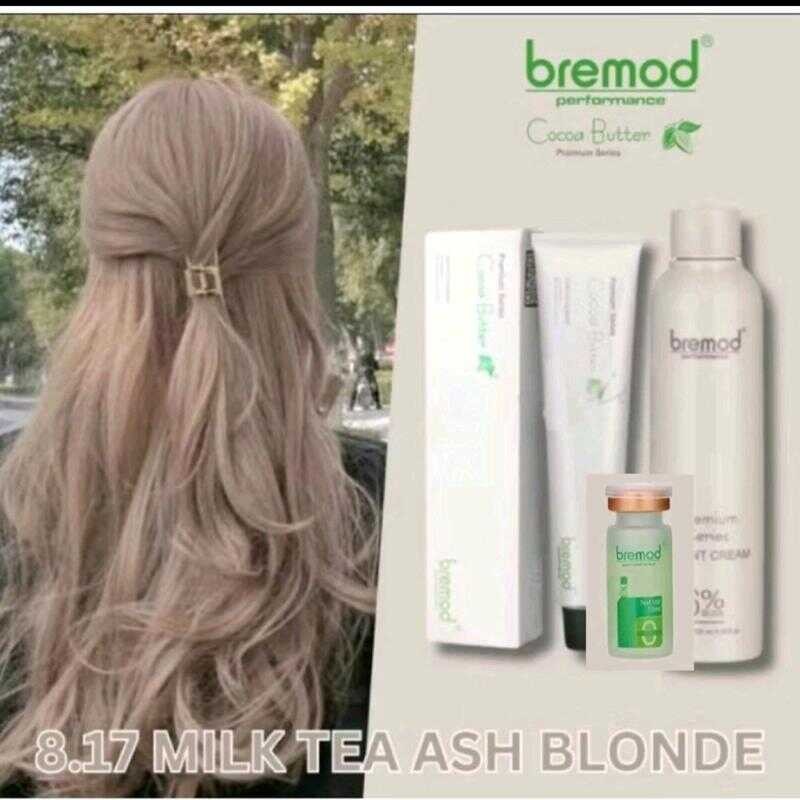 Bremod Milkty Ash Blonde With Oxidizer Color Cream Haircare Hair Dye ...