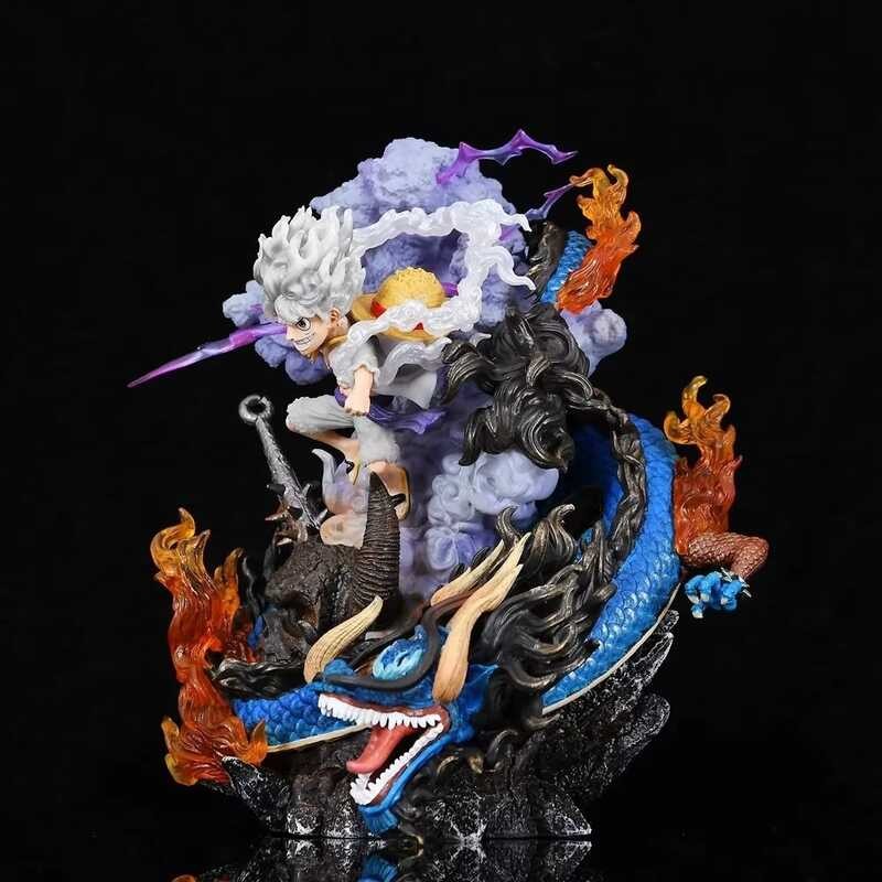 Figurine Kaido Dragon 22cm One Piece - Statue Anime Onigashima Vs Luffy