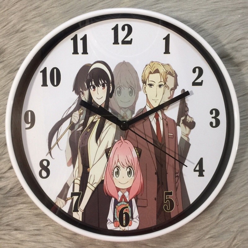 Spy x Family Anime Wall Clock (8x8 INCHES) with free keychain ...