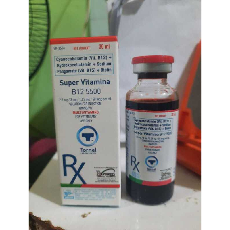 TORNEL COD SUPER VITAMINA B12 5500 30Ml Pet Medicine | Shopee Philippines