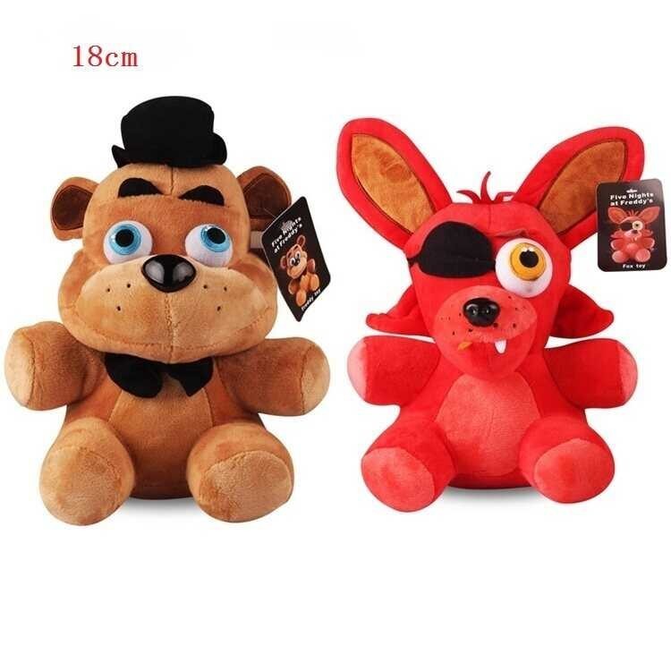 2pcs/lot 18cm Five Nights At Freddy's 4 FNAF Freddy Fazbear Bear & Fox ...