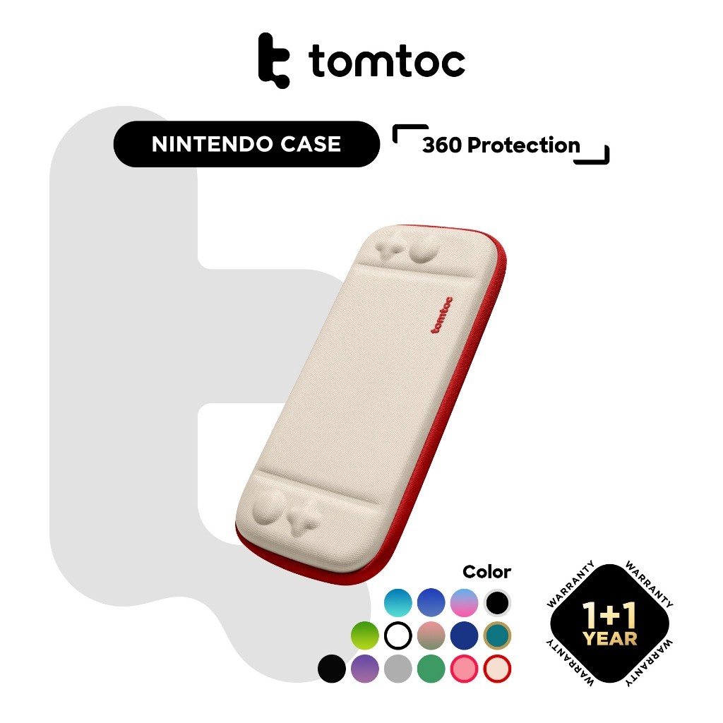 tomtoc Slim Protective Carrying Case with 10 Game Cartridges Nintendo