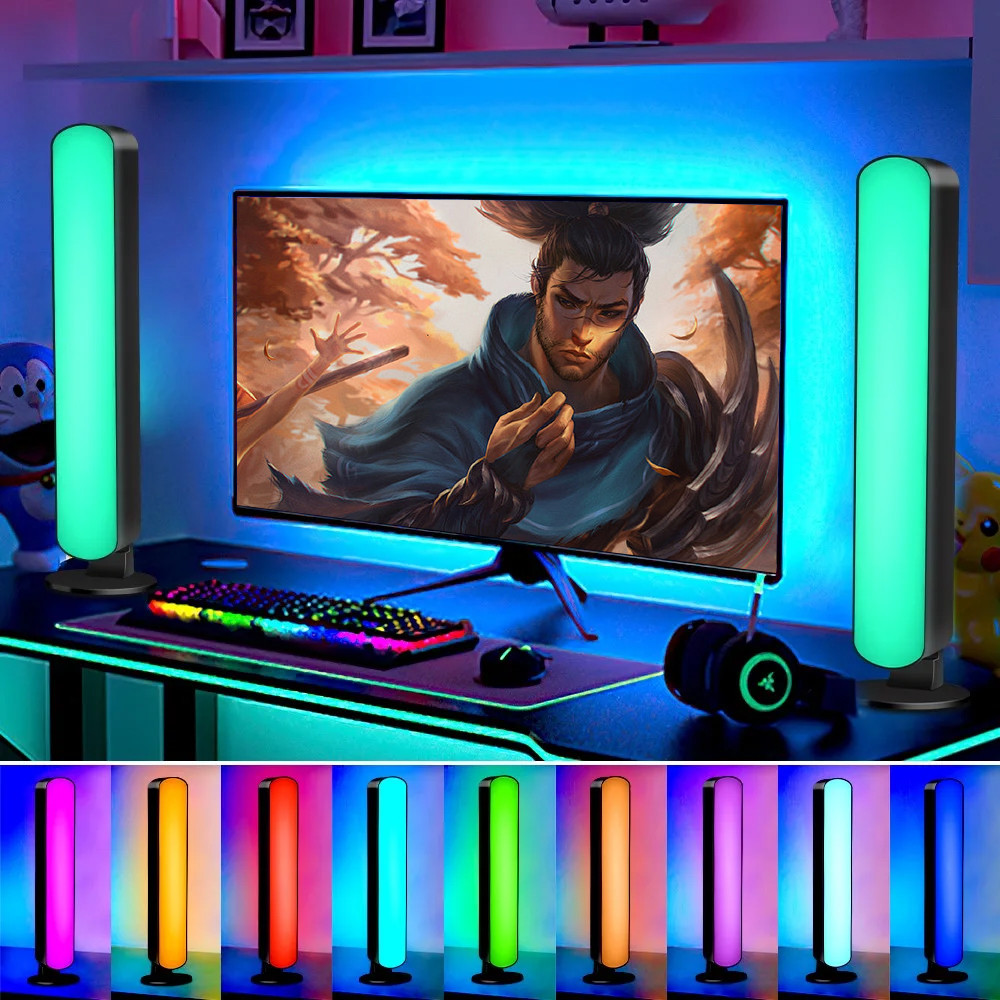 2 Packs Smart LED Strip Lights With Remote Control For Room Gaming Tv ...